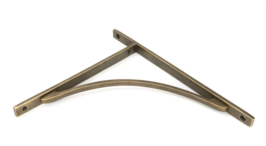 From The Anvil's Burnished Brass Apperley Shelf Bracket