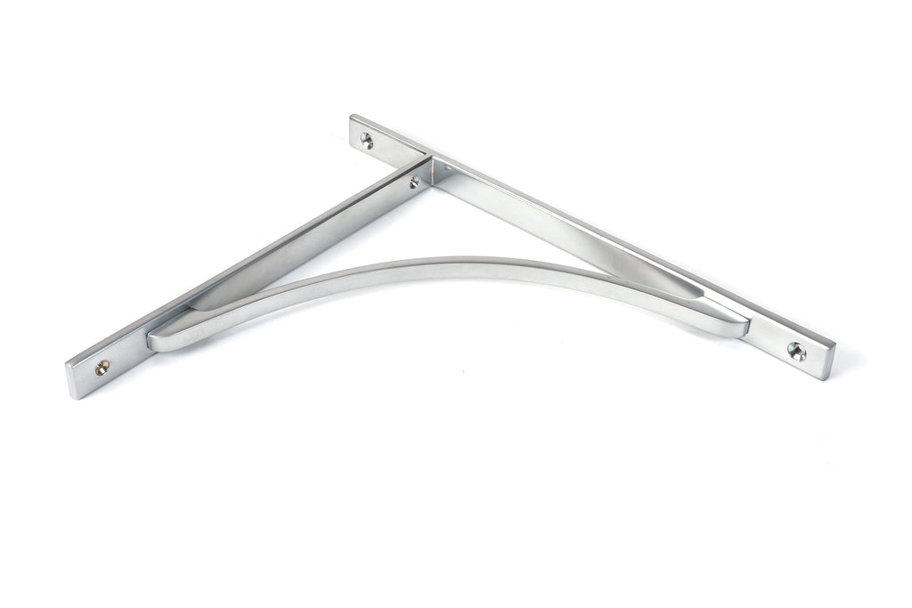 From The Anvil's Satin Chrome Apperley Shelf Bracket