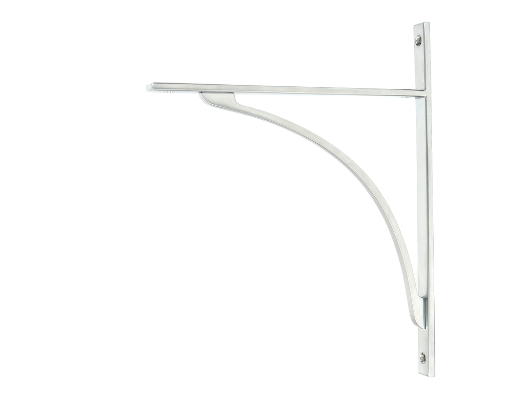 From The Anvil's Satin Chrome Apperley Shelf Bracket