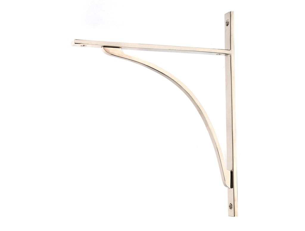 From The Anvil's Polished Nickel Apperley Shelf Bracket