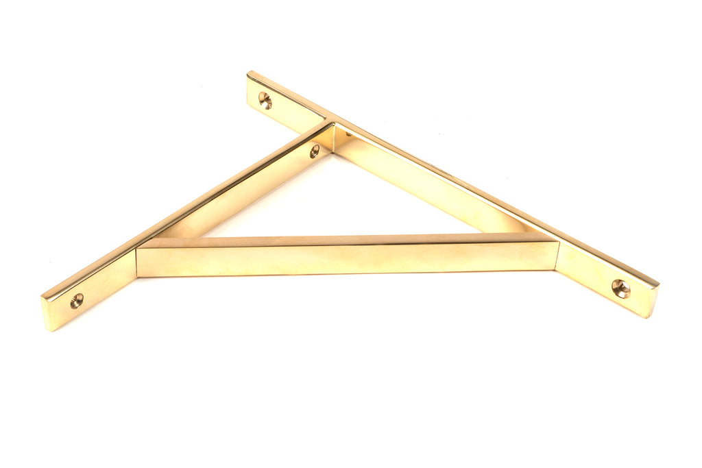 From The Anvil's Polished Brass Chalfont Shelf Bracket