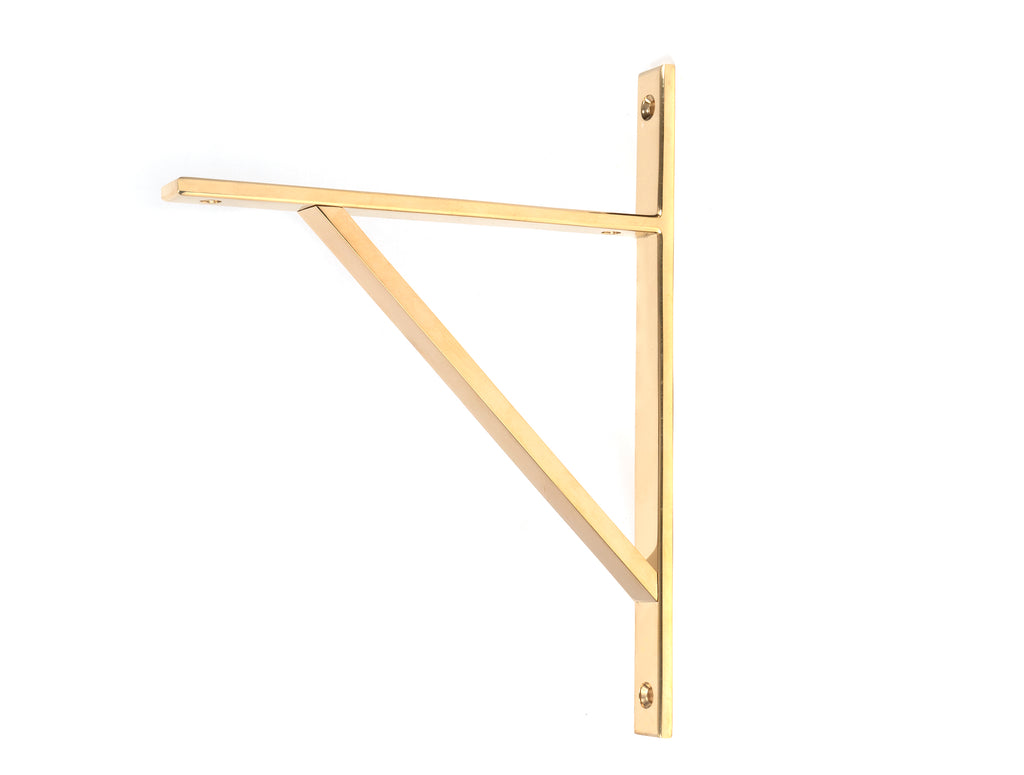 From The Anvil's Polished Brass Chalfont Shelf Bracket