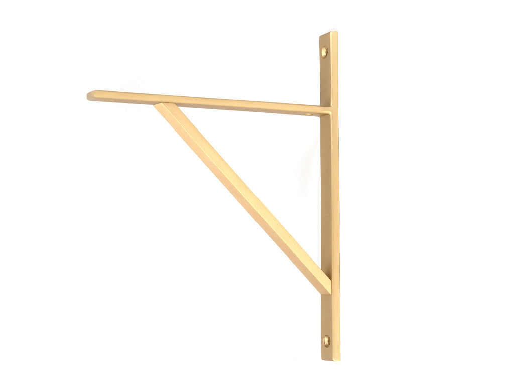 From The Anvil's Satin Brass Chalfont Shelf Bracket