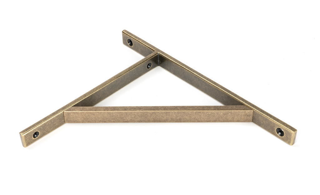 From The Anvil's Burnished Brass Chalfont Shelf Bracket