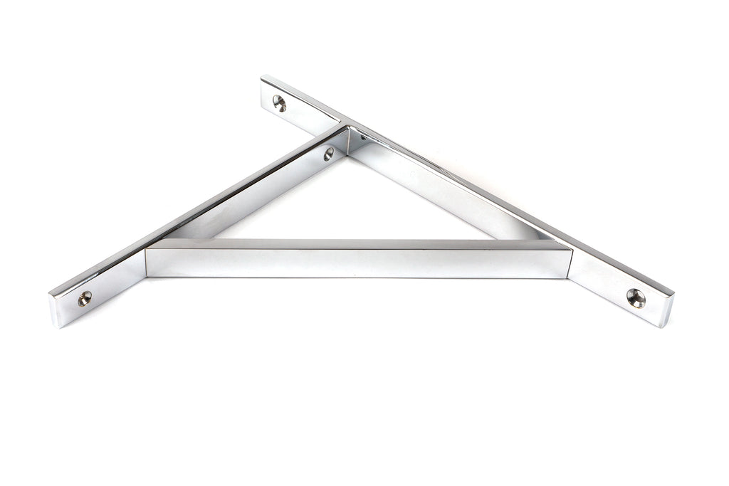 From The Anvil's Polished Chrome Chalfont Shelf Bracket