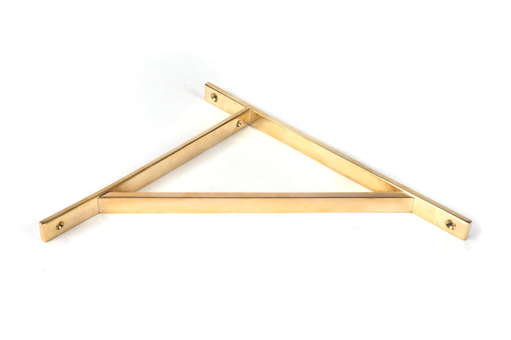 From The Anvil's Polished Brass Chalfont Shelf Bracket