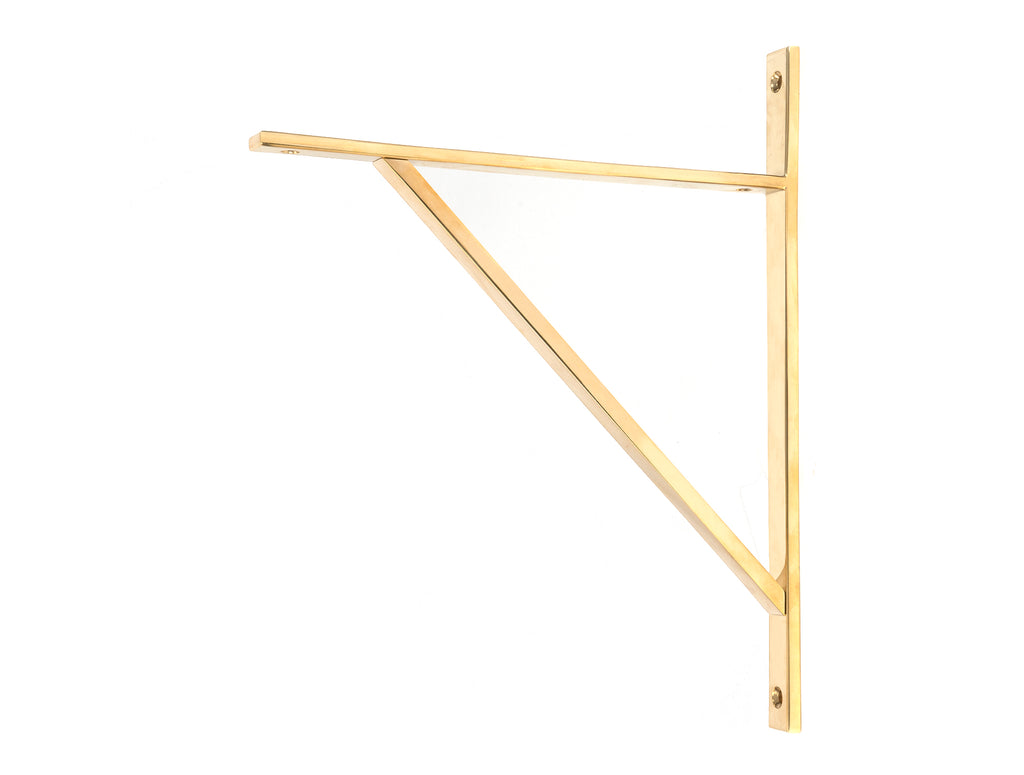 From The Anvil's Polished Brass Chalfont Shelf Bracket