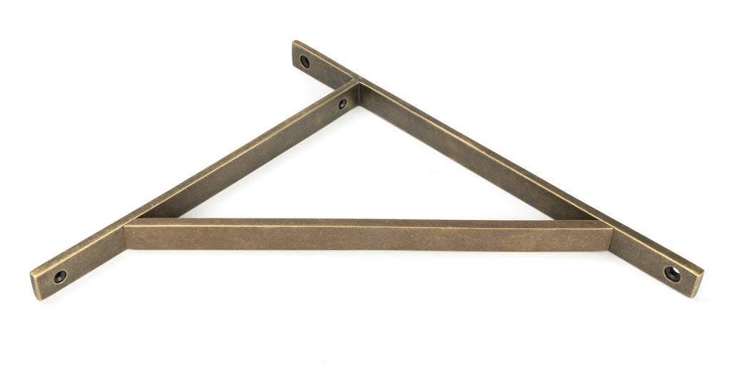 From The Anvil's Burnished Brass Chalfont Shelf Bracket