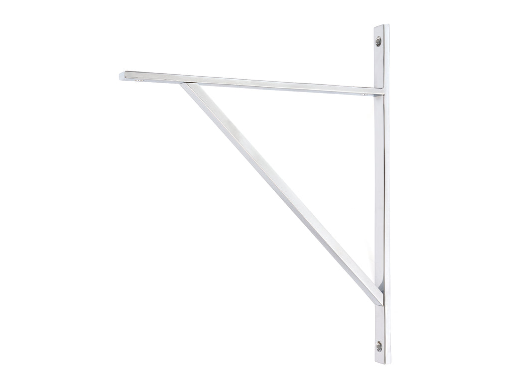 From The Anvil's Polished Chrome Chalfont Shelf Bracket