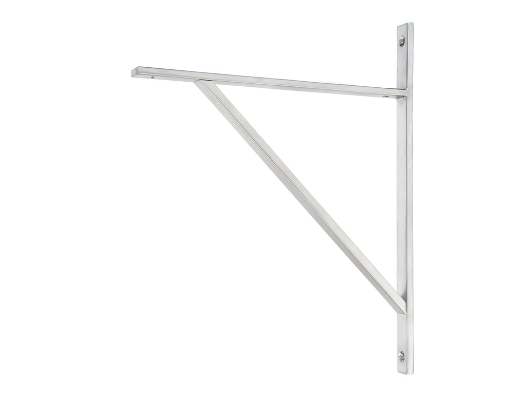 From The Anvil's Satin Chrome Chalfont Shelf Bracket