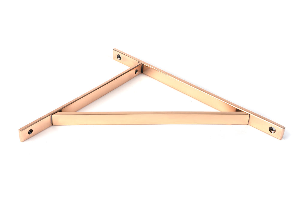 From The Anvil's Polished Bronze Chalfont Shelf Bracket