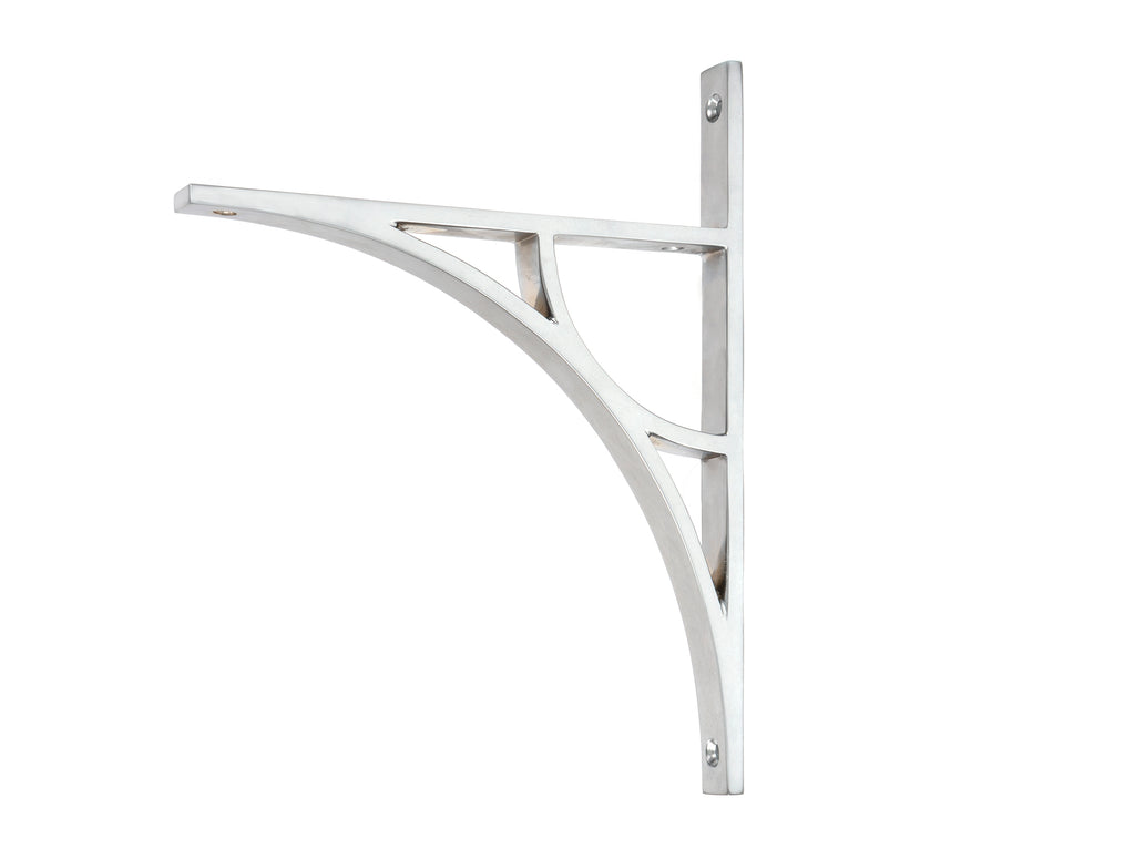 From The Anvil's Satin Chrome Tyne Shelf Bracket