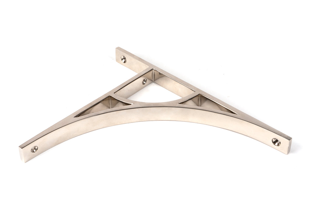 From The Anvil's Polished Nickel Tyne Shelf Bracket