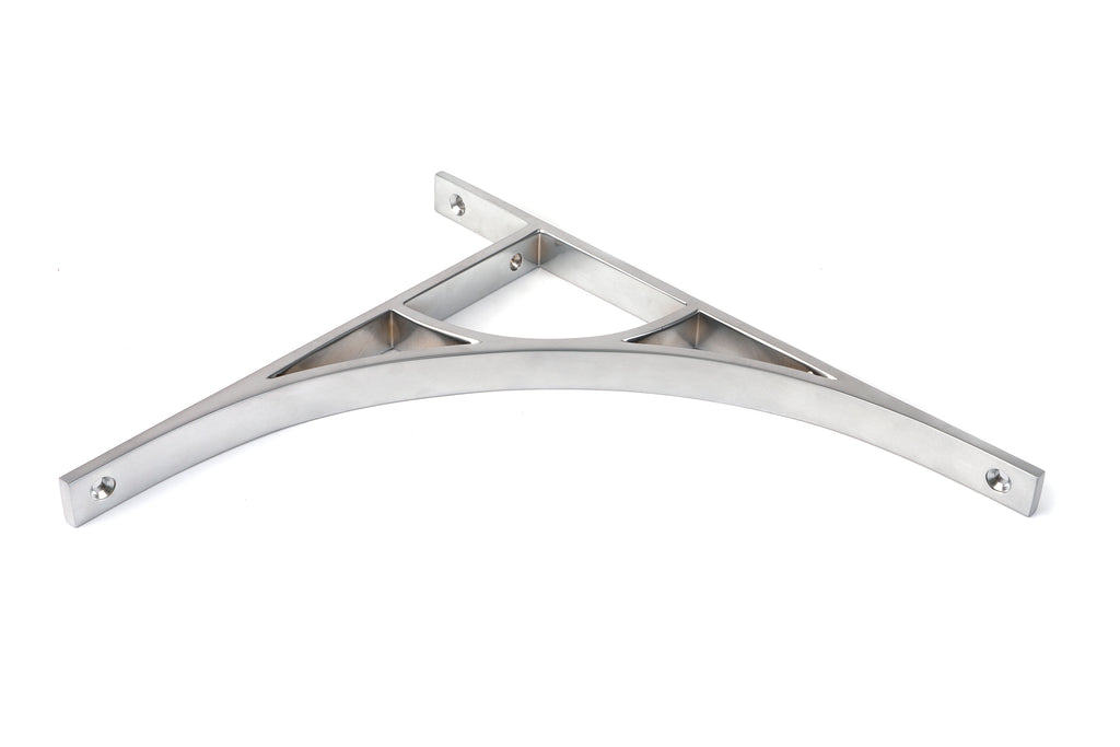 From The Anvil's Satin Chrome Tyne Shelf Bracket