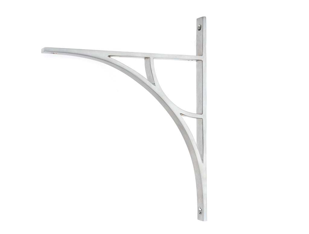 From The Anvil's Satin Chrome Tyne Shelf Bracket