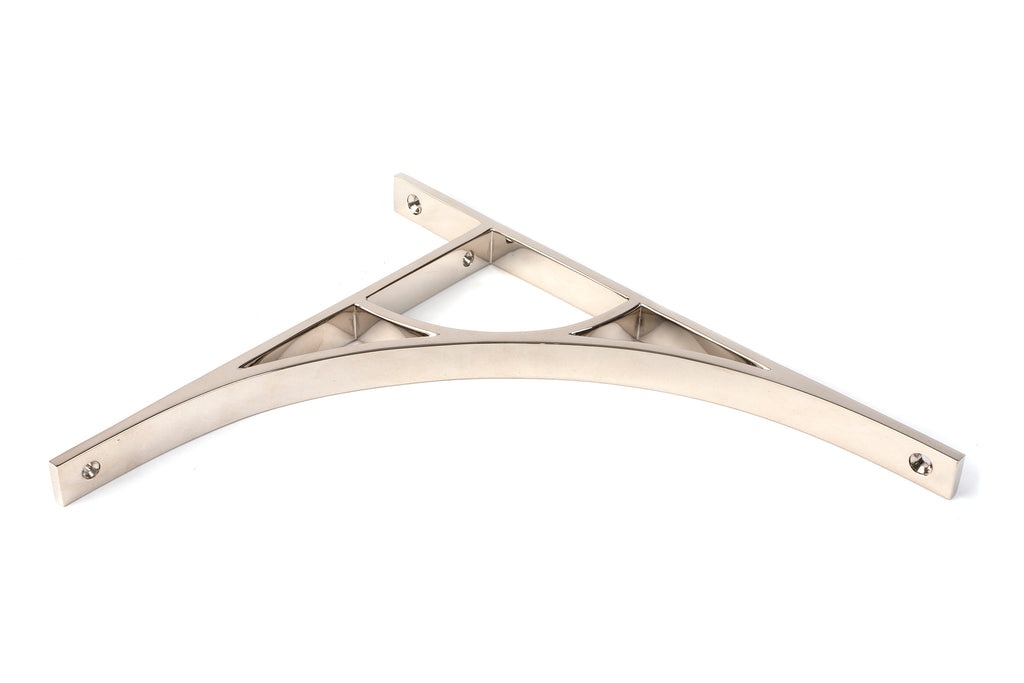 From The Anvil's Polished Nickel Tyne Shelf Bracket