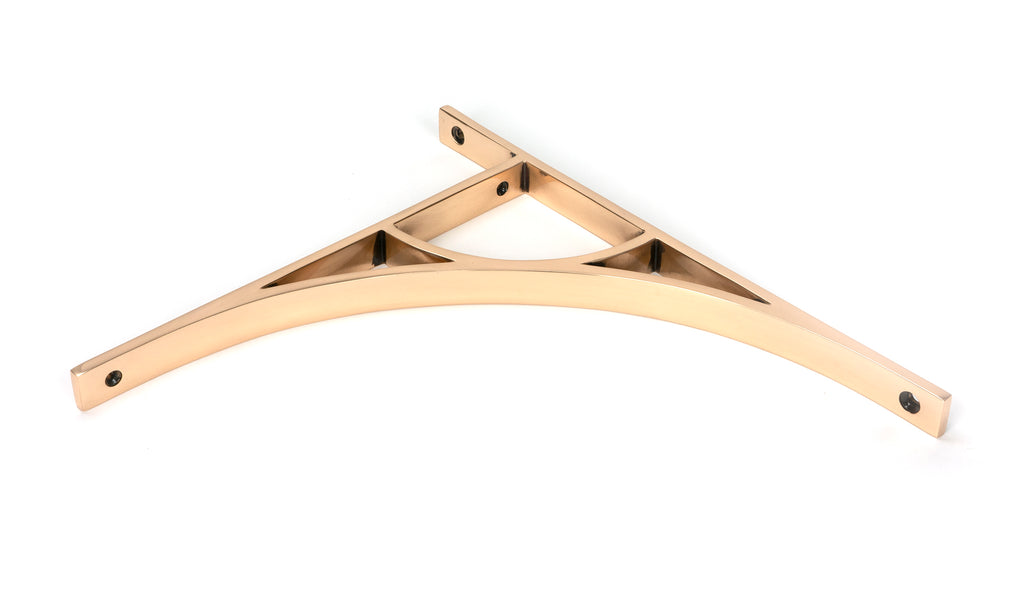 From The Anvil's Polished Bronze Tyne Shelf Bracket