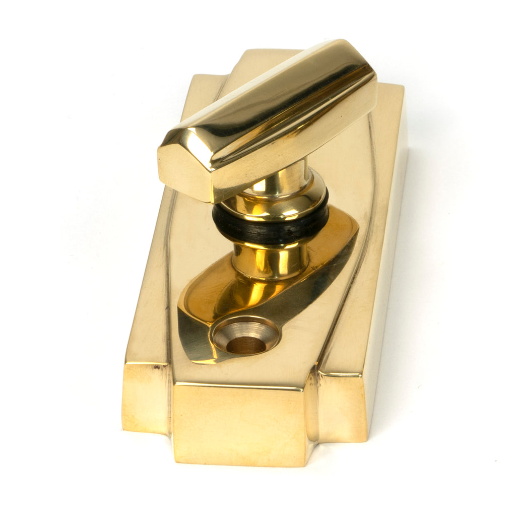 From The Anvil's Polished Brass Art Deco Thumbturn