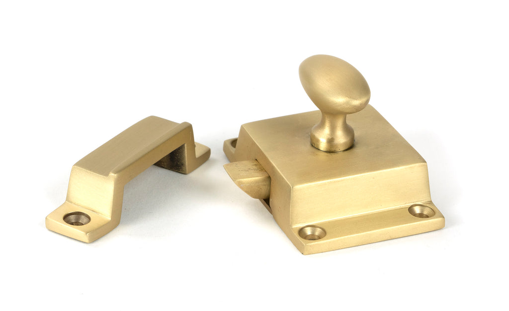 From The Anvil's Satin Brass Cabinet Latch