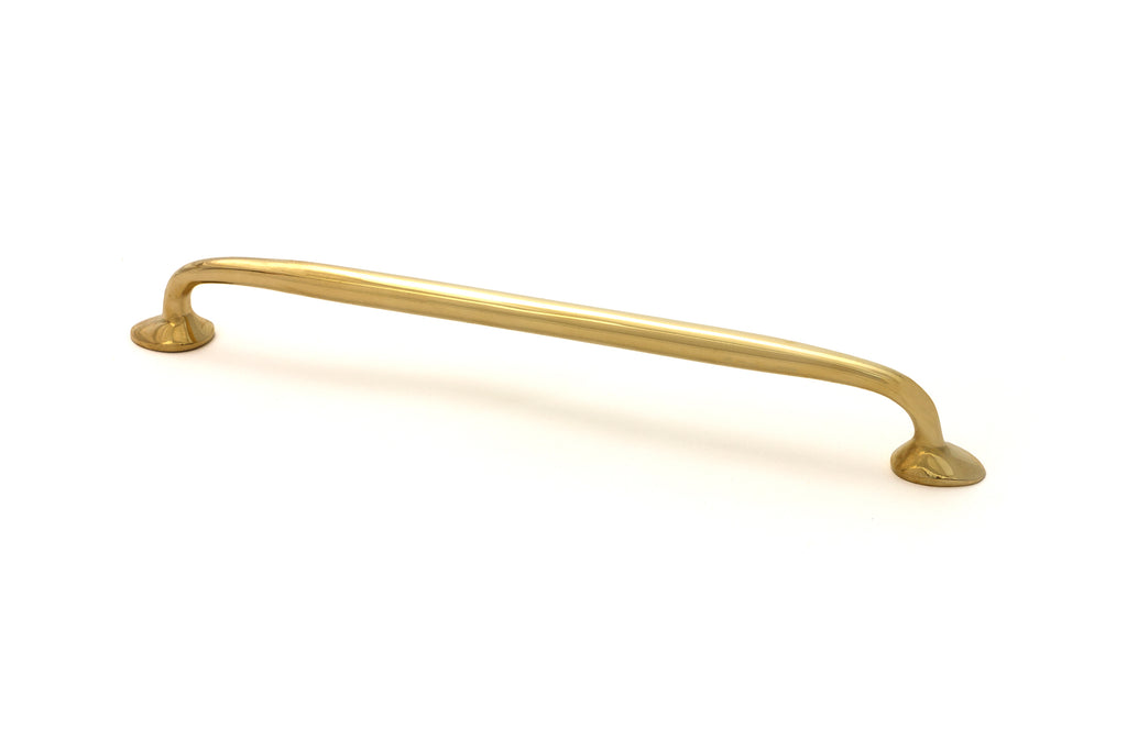 From The Anvil's Polished Brass Moore Pull Handle