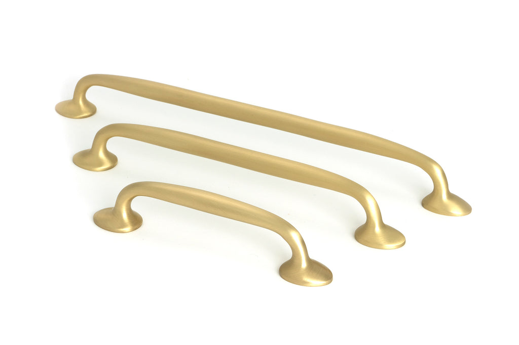 From The Anvil's Satin Brass Moore Pull Handle