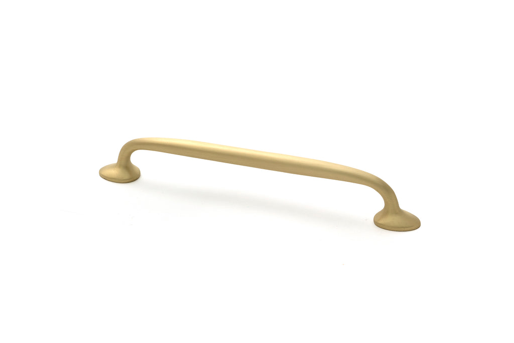 From The Anvil's Satin Brass Moore Pull Handle