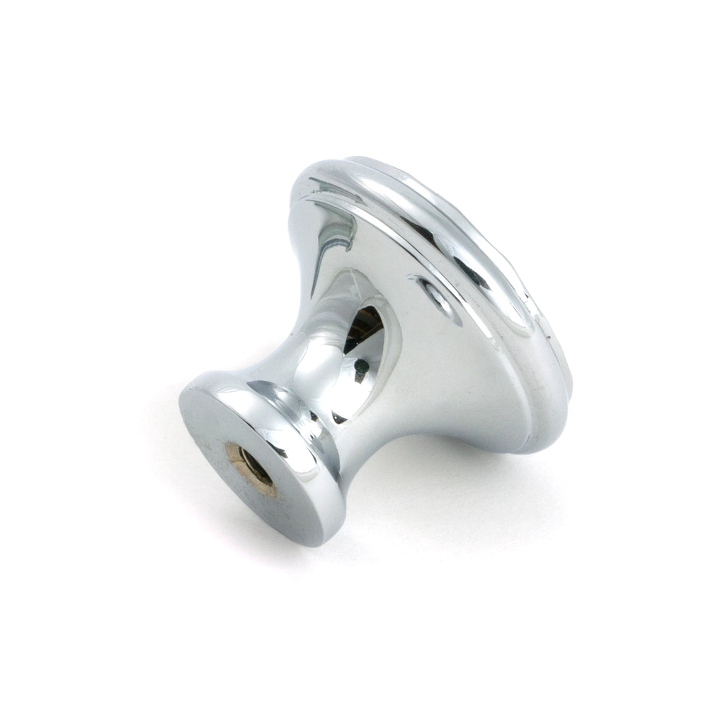 From The Anvil's Polished Chrome Hammered Cabinet Knob