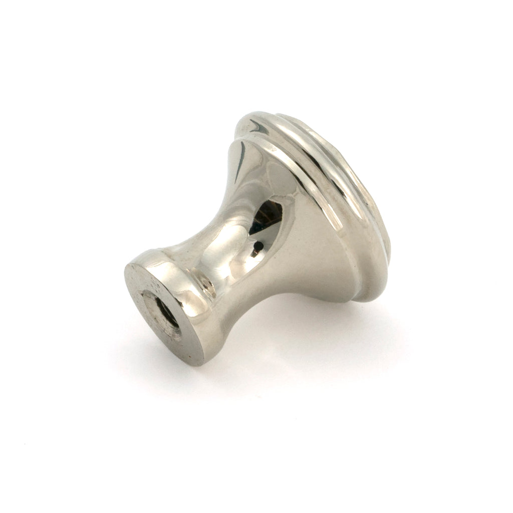 From The Anvil's Polished Nickel Hammered Cabinet Knob