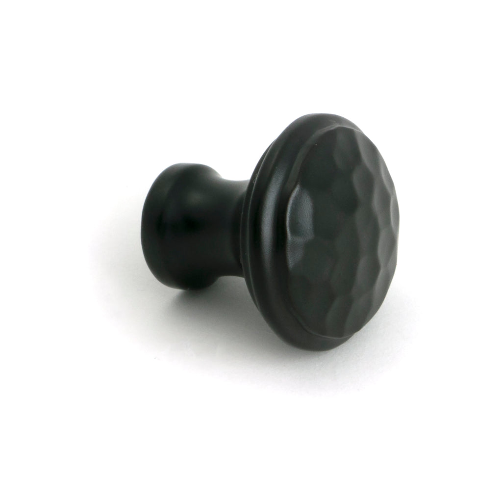 From The Anvil's Aged Bronze Hammered Cabinet Knob