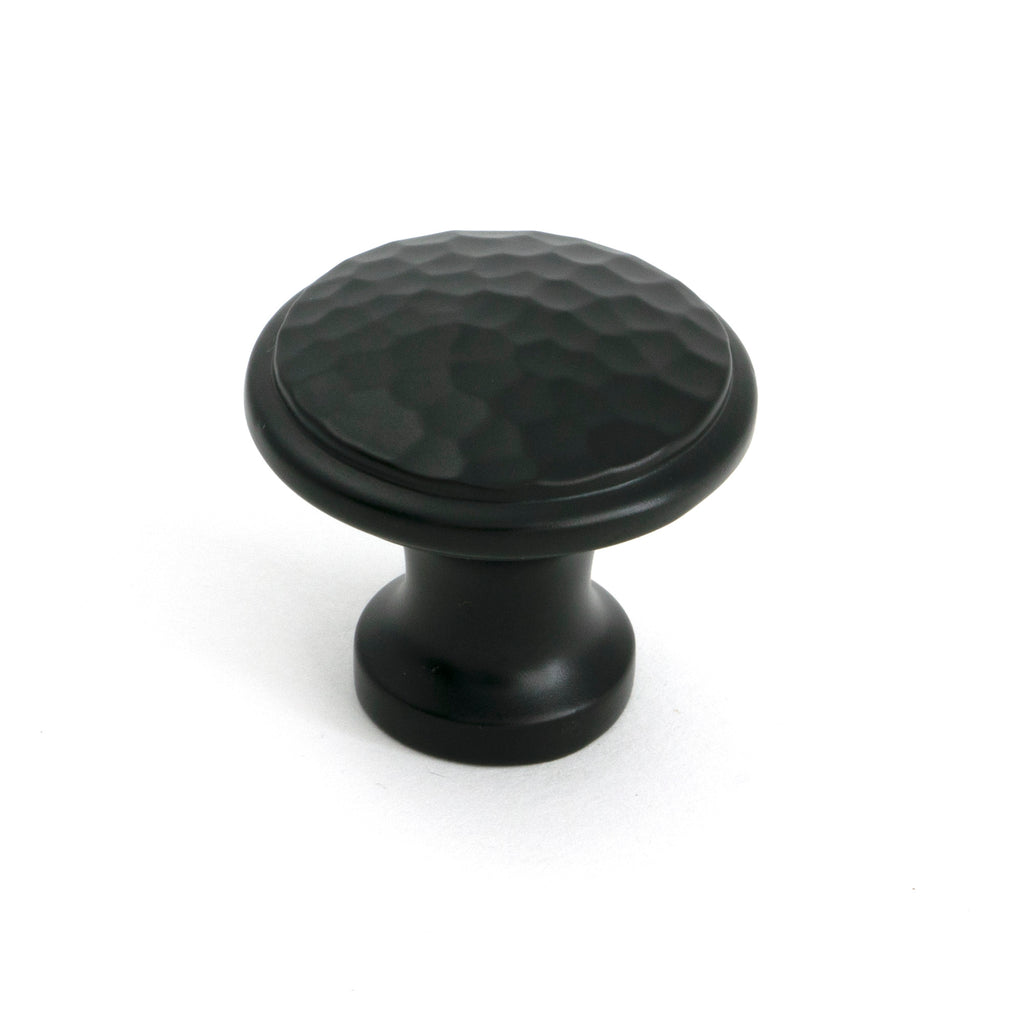 From The Anvil's Aged Bronze Hammered Cabinet Knob