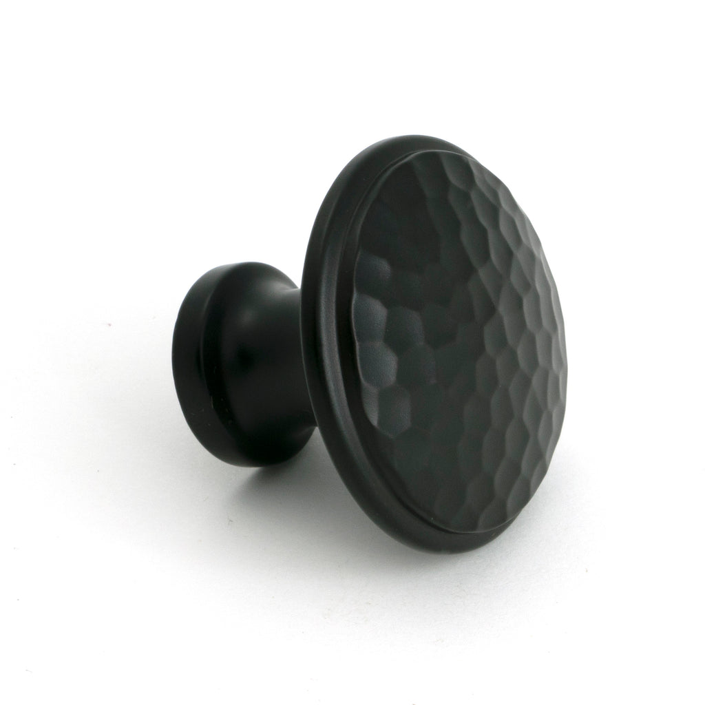 From The Anvil's Aged Bronze Hammered Cabinet Knob