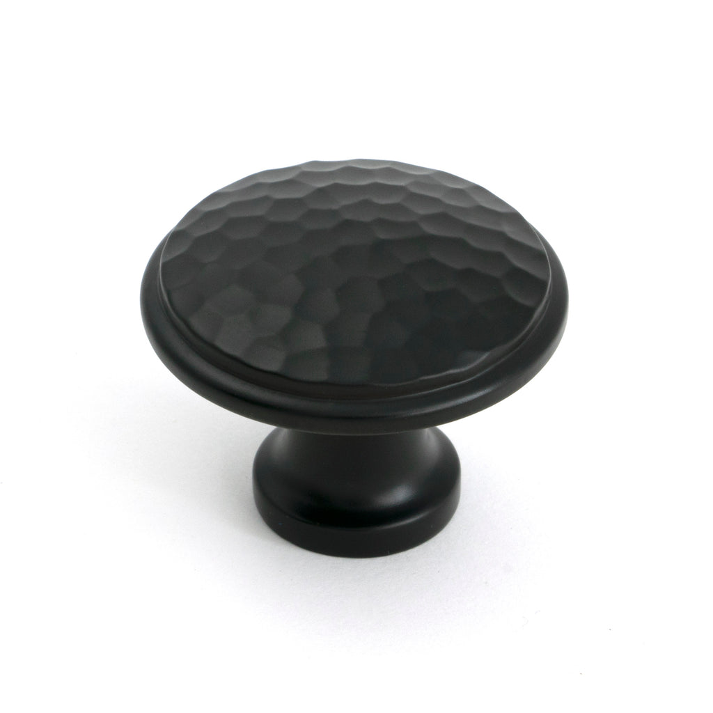 From The Anvil's Aged Bronze Hammered Cabinet Knob