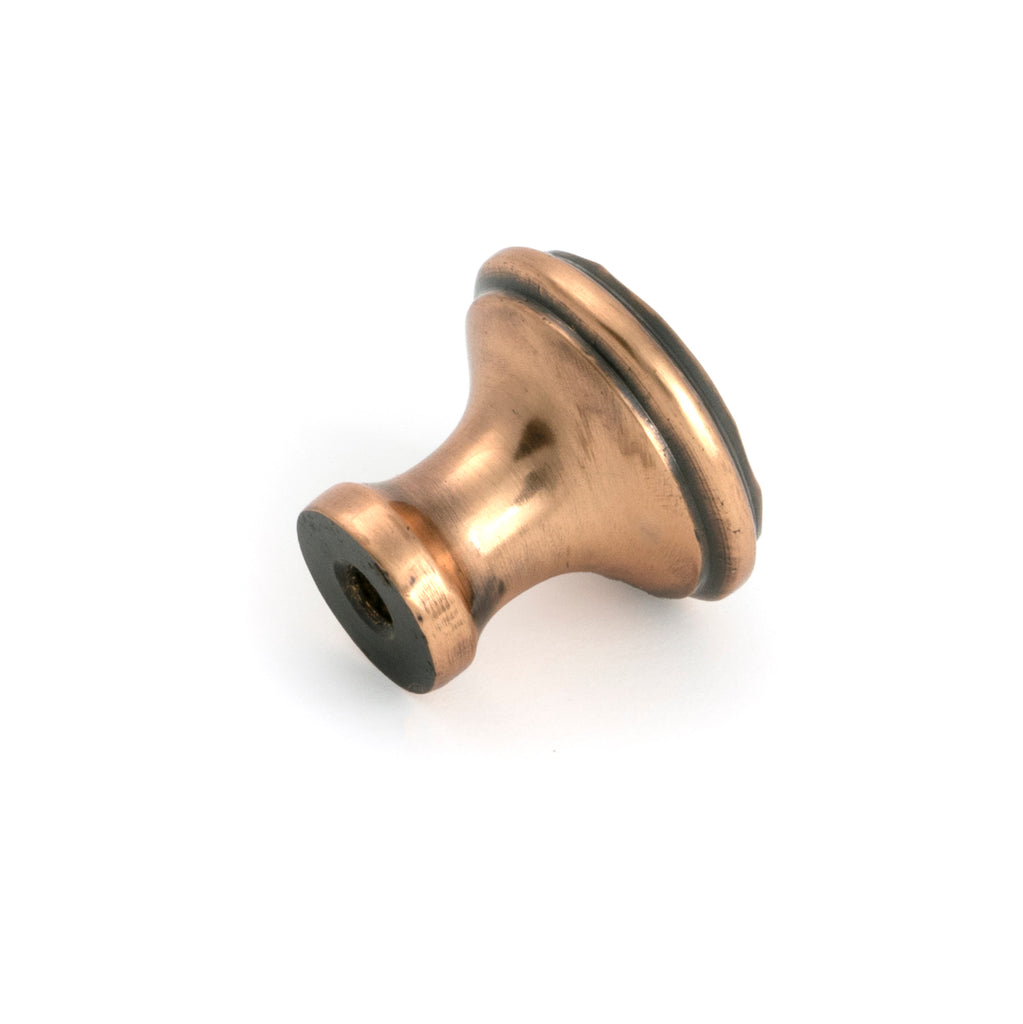 From The Anvil's Polished Bronze Hammered Cabinet Knob