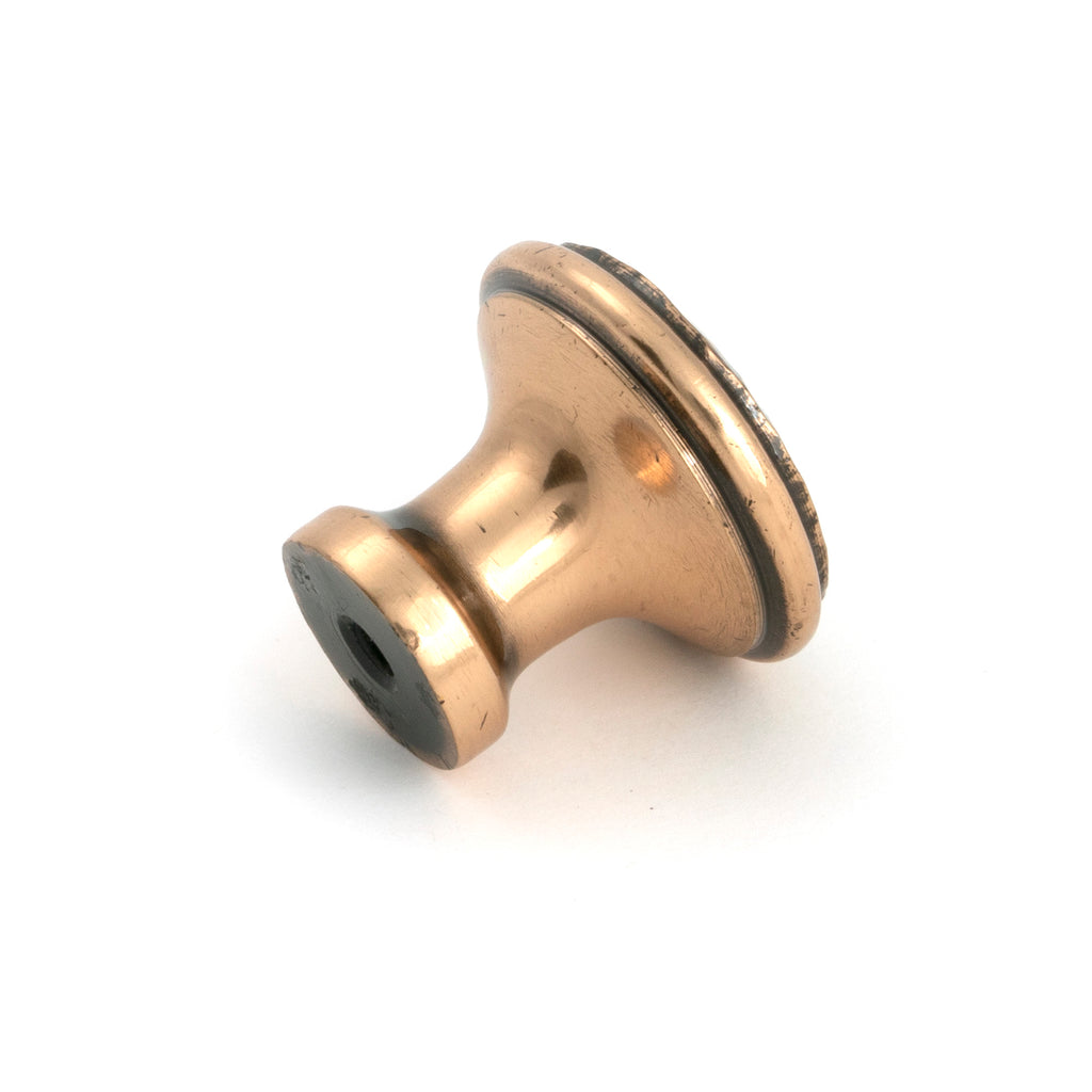 From The Anvil's Polished Bronze Hammered Cabinet Knob