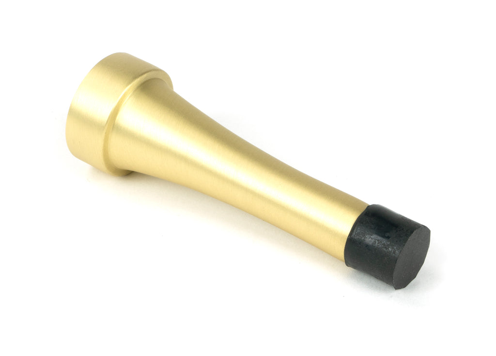 From The Anvil's Satin Brass Projection Door Stop