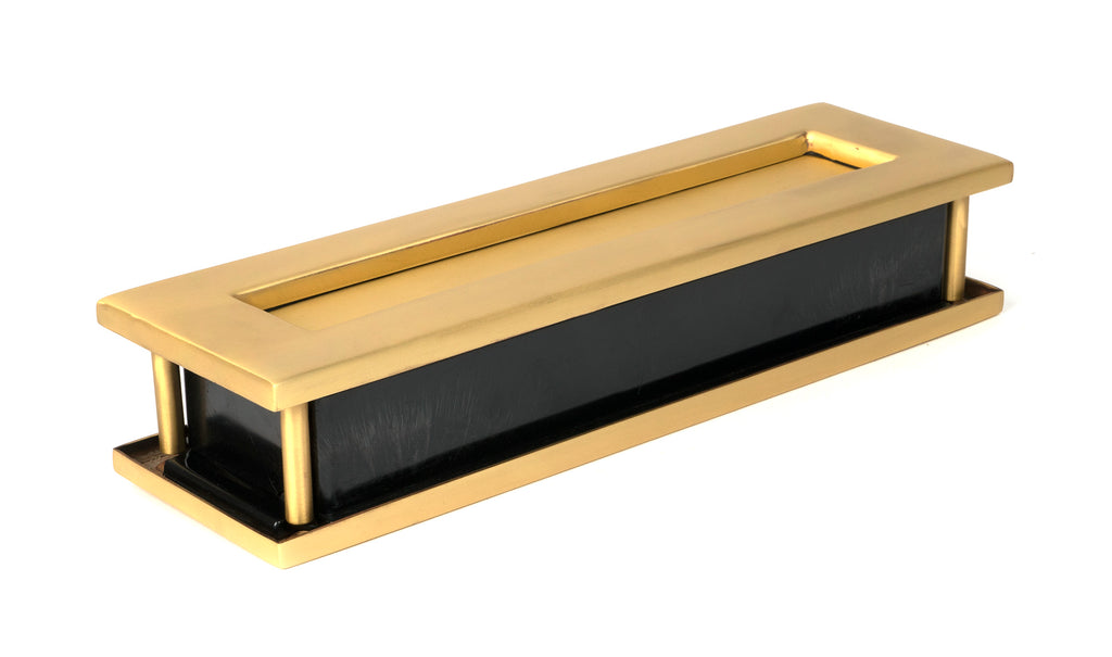 From The Anvil's Satin Brass Traditional Letterbox