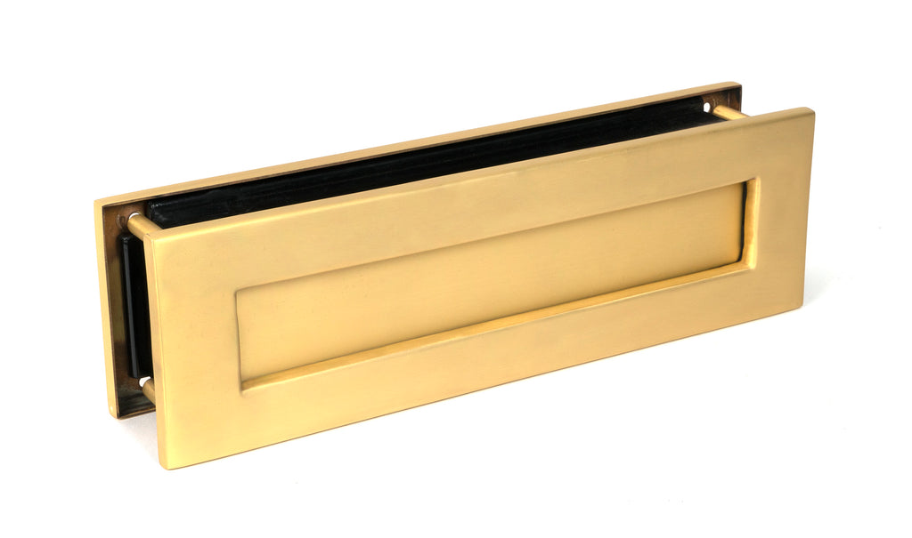 From The Anvil's Satin Brass Traditional Letterbox