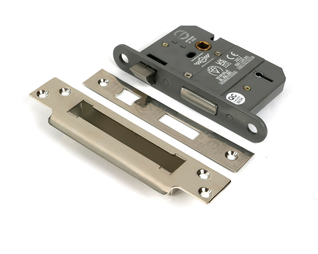 From The Anvil's Polished Nickel 5 Lever BS Sash Lock KA