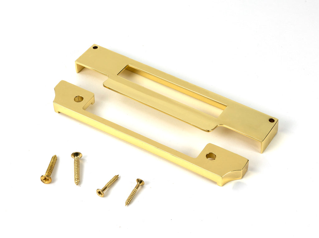 From The Anvil's Polished Brass  ½" Rebate Kit for Euro Sash Lock