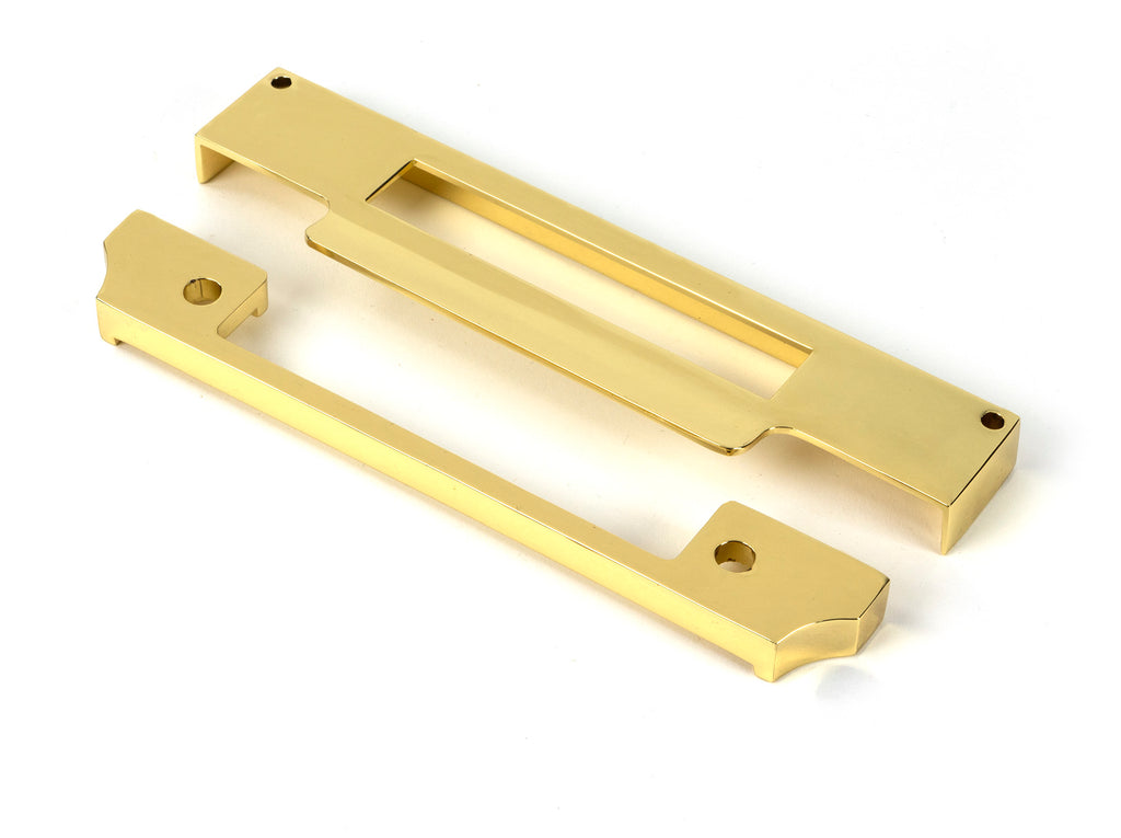 From The Anvil's Polished Brass  ½" Rebate Kit for Euro Sash Lock