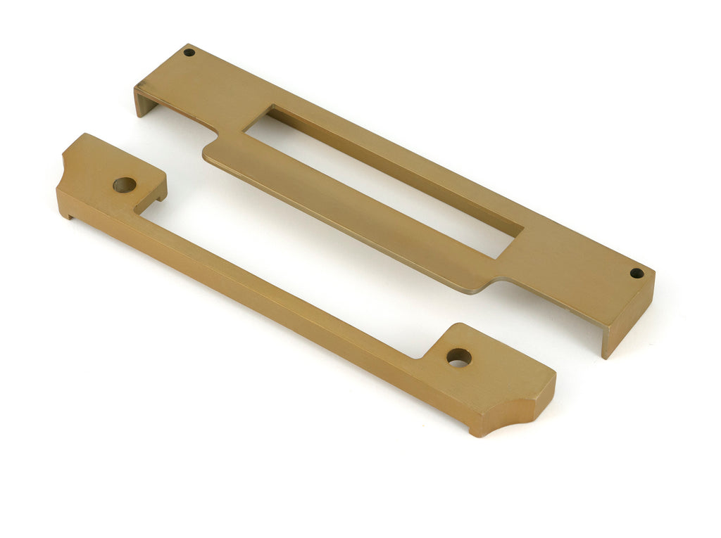 From The Anvil's Satin Brass  ½" Rebate Kit for Euro Sash Lock