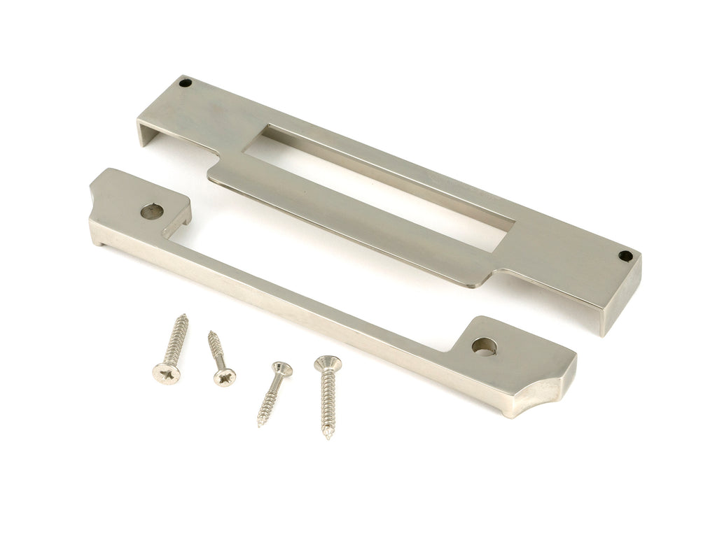 From The Anvil's Polished Nickel  ½" Rebate Kit for Euro Sash Lock