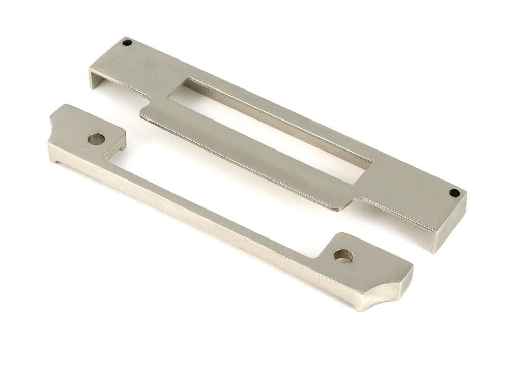 From The Anvil's Polished Nickel  ½" Rebate Kit for Euro Sash Lock