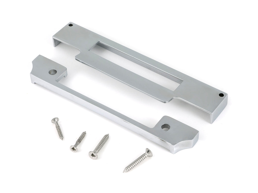 From The Anvil's Polished Chrome  ½" Rebate Kit for Euro Sash Lock