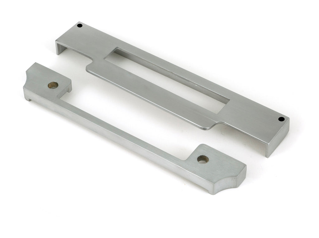 From The Anvil's Satin Chrome  ½" Rebate Kit for Euro Sash Lock