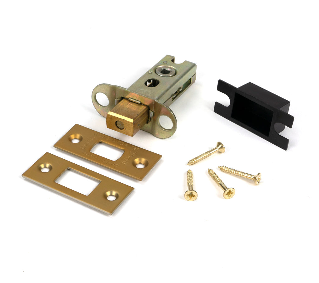 From The Anvil's Satin Brass Heavy Duty Tubular Deadbolt