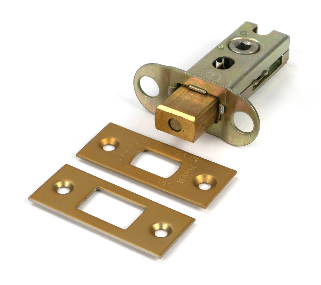 From The Anvil's Satin Brass Heavy Duty Tubular Deadbolt