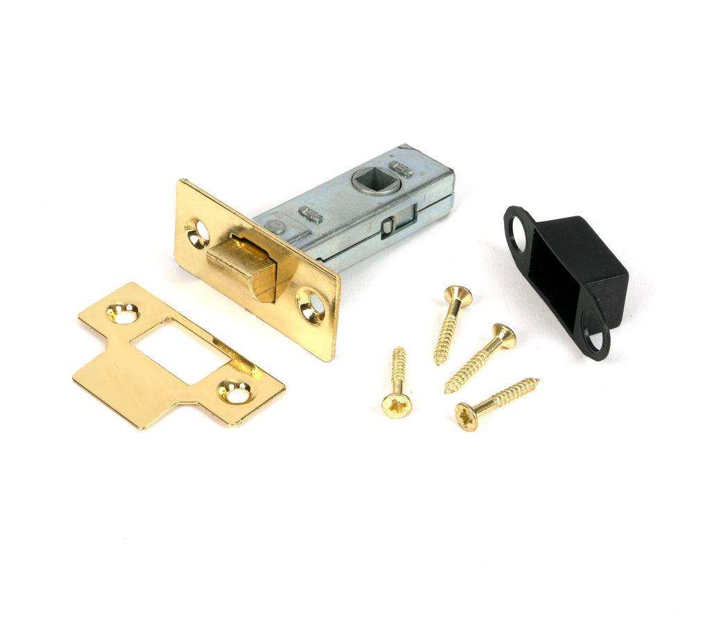 From The Anvil's Polished Brass Tubular Mortice Latch