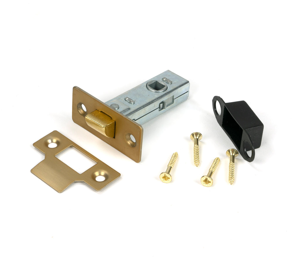 From The Anvil's Satin Brass Tubular Mortice Latch