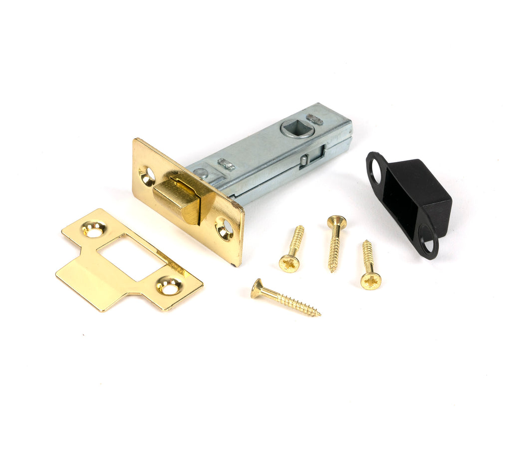 From The Anvil's Polished Brass Tubular Mortice Latch